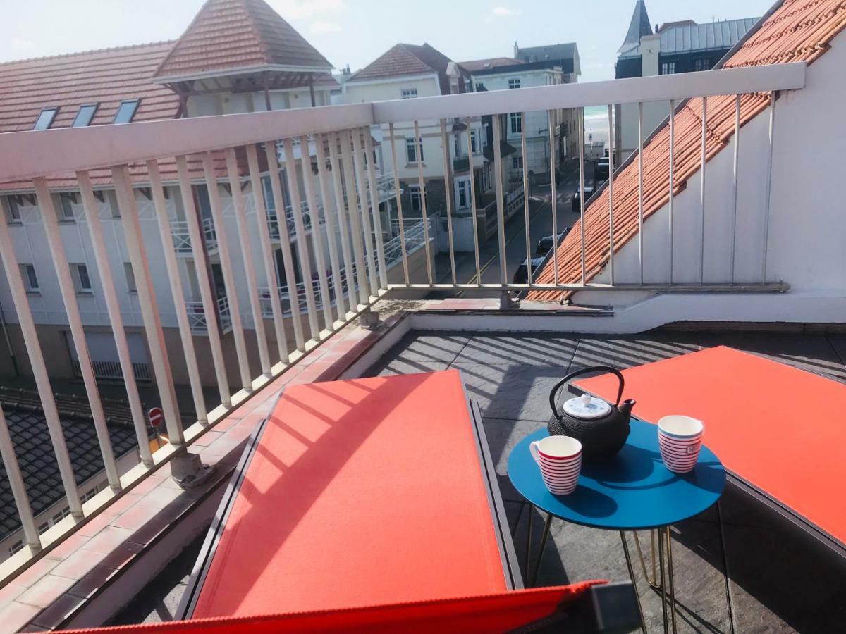 Appartement La Terrasse vue Mer du 42 Ferber, Plein Sud Wifi à Wimereux Extérieur photo