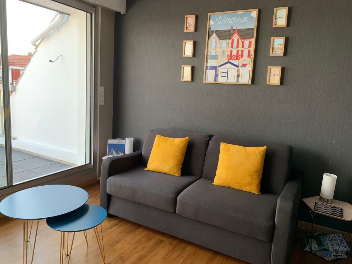 Appartement La Terrasse vue Mer du 42 Ferber, Plein Sud Wifi à Wimereux Extérieur photo
